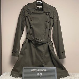 Rebecca Minkoff trench coat AMIS COAT W/ EYELETS